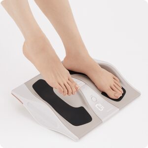 座ったまま足の筋肉を鍛えるEMSトレーニング