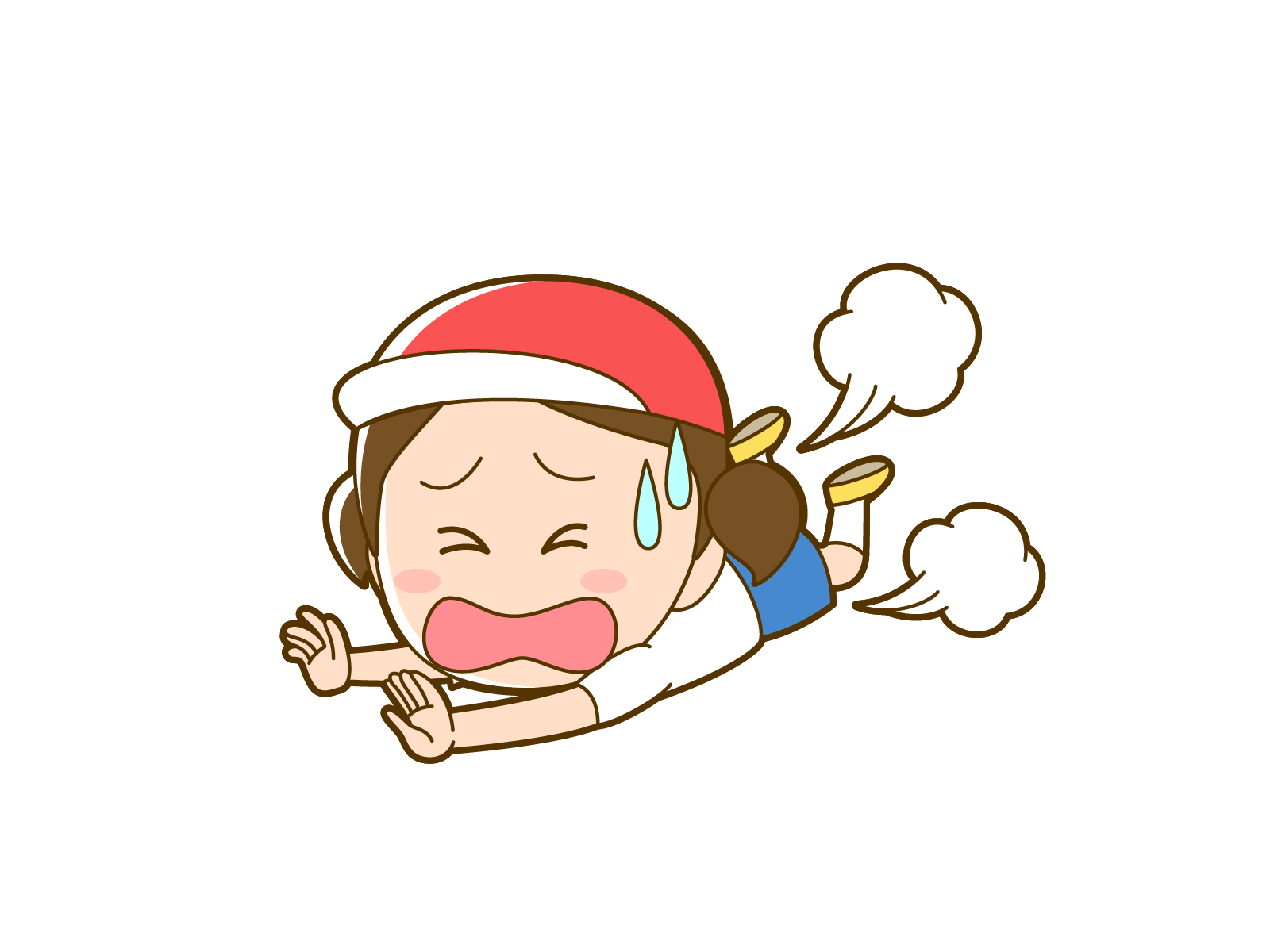 運動会で転倒した子ども